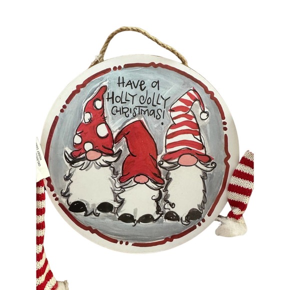 Gnomes for Christmas set of 2 with sign- NWT (measurements below) - Picture 2 of 4